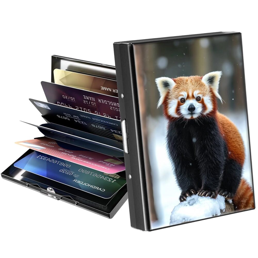 6001 Metal Wallet,Credit Card Holder ,RFID Blocking Card Holder Mini Slim
